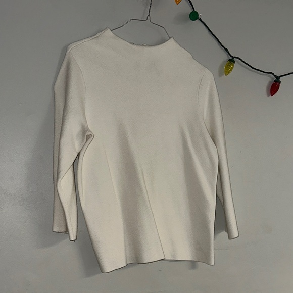 Chico's Off-White Zip Cardigan - Picture 1 of 3